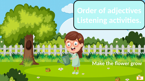 Order of adjectives.