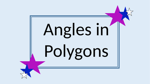 Angles of a polygon