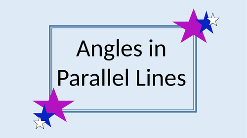 Angles in Parallel lines