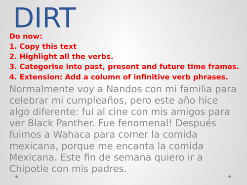 GCSE Foundation Writing Assessment Preparation