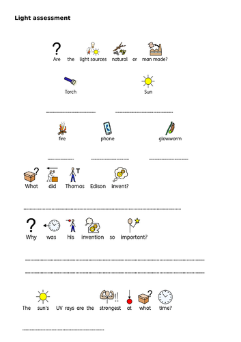 Light Assessment SEN ASD