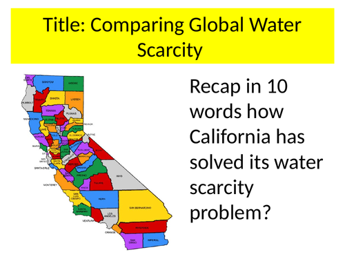 GCSE Geography Global Water Scarcity