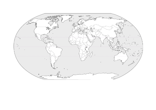 Blank World map | Teaching Resources