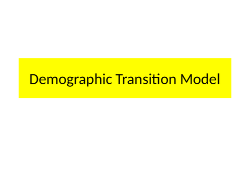 Demography Transition Model