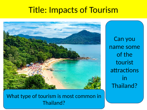 Tourism in Thailand LIC