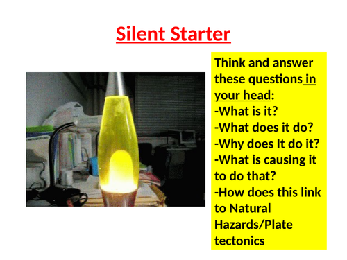 Sequence of lessons on plate tectonics KS3