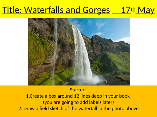 Formation of Waterfalls