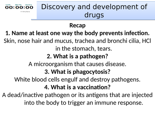 Topic 3 Discovery and development of drugs AQA trilogy