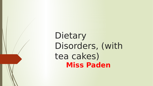 dietary disorders lesson