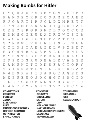 Making Bombs for Hitler Word Search