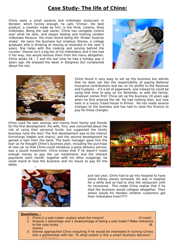 Business ownership case study homework