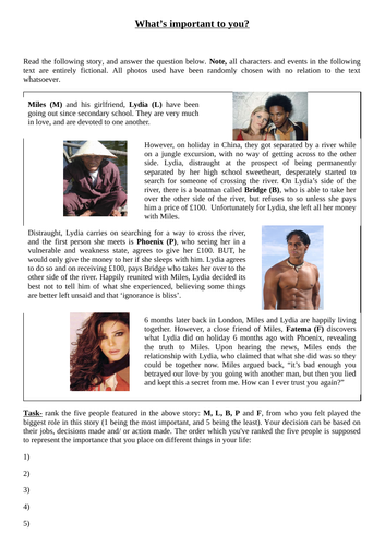 Business ethics tasks