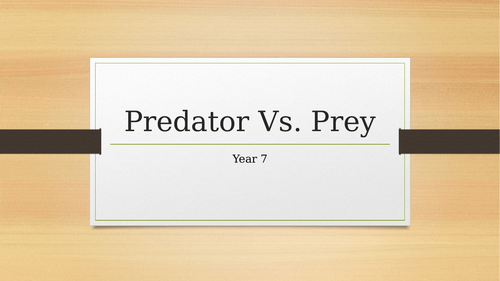 Predator Vs Prey