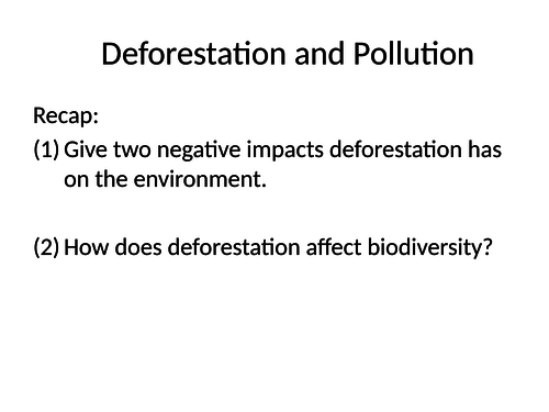 Deforestation