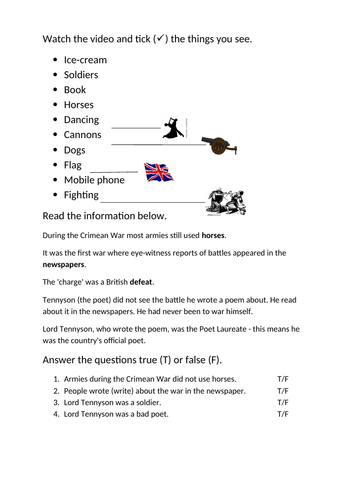 Conflict Poetry EAL Resource Pack