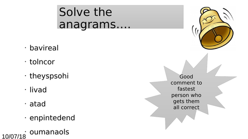 Reaction time - Required Practical