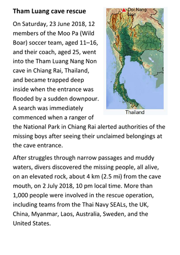 Tham Luang cave rescue Handout