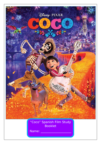 Spanish Film Booklet Worksheets Disney's Coco