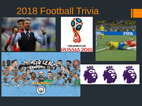 2018 Football Trivia Quiz | Teaching Resources