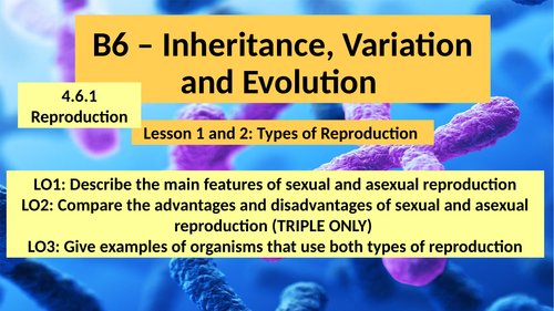 AQA GCSE Biology B6 Lessons 1-9 Triple Science - 4.6.1 Reproduction