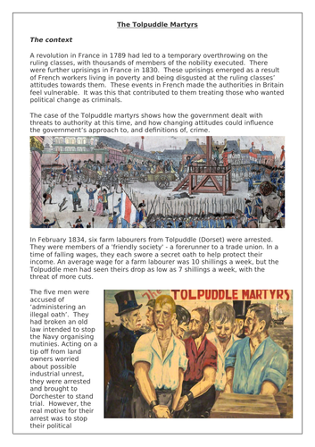 The Tolpuddle Martyrs