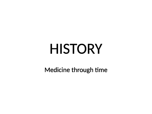 Medicine through time mind maps