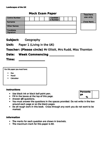 geography skills fieldwork gcse ks3 statistics assessment walking talking test 1-9