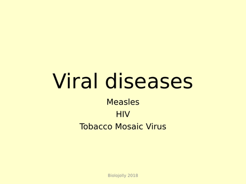 Diseases causes by viruses lesson