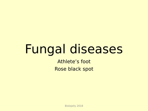 Diseases caused by fungi lesson