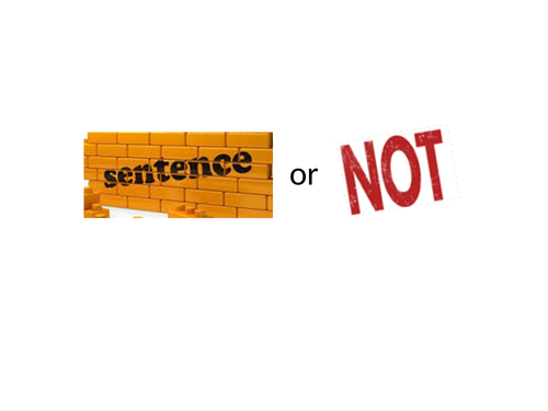 Sentence or not? A KS1 lesson encouraging children to write sentences that make sense