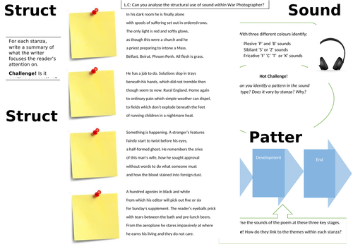 War Photographer: Structure and Sound Analysis