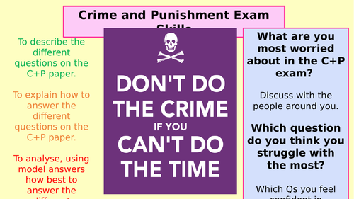 Crime and Punishment Exam Skills - Edexcel - Whitechapel