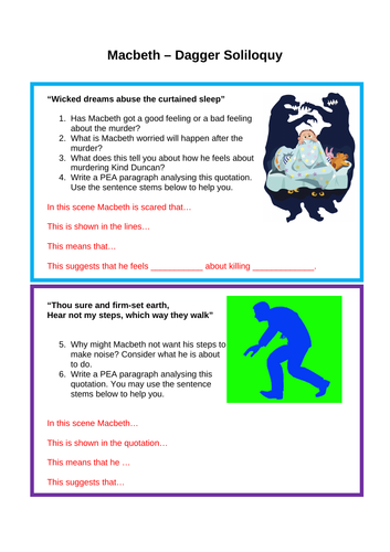 Macbeth Act 2 Scene 1 | Teaching Resources