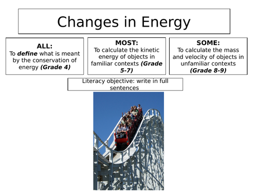 2018 AQA GCSE Physics Unit 1 (P1): Kinetic Energy L1