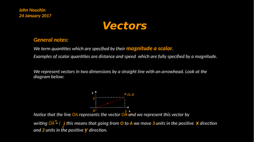 Introduction to vectors