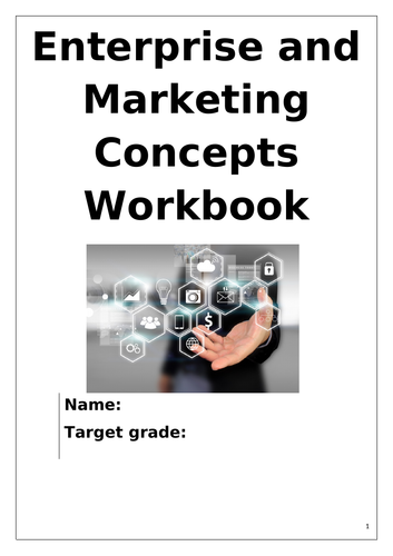 R064 Cambridge Nationals L1/2 Marketing and Enterprise Workbook