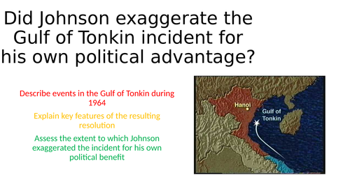 Why did Johnson escalate US involvement in Vietnam?