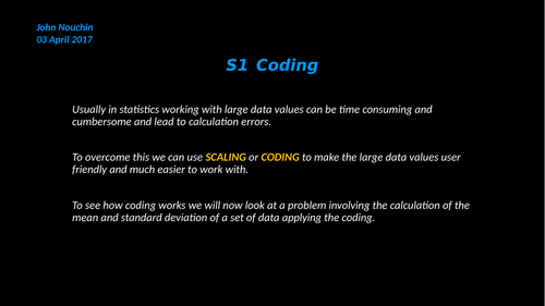 S1 coding