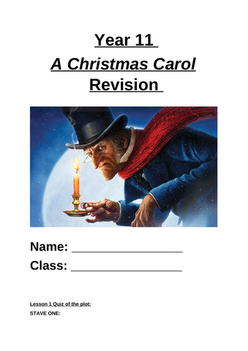 A Christmas Carol AQA (from the beginning) | Teaching Resources