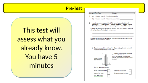 New KS3 Science: Genes - Variation (Lesson 1)
