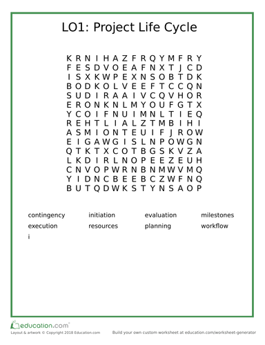 OCR Cambridge National in IT - Word Search LO1 Lesson starters