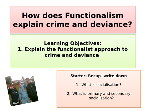 functionalist approach towards crime