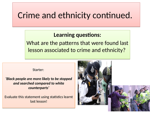Crime and ethnicity