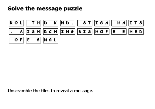Solve the message puzzle about claims to the throne 1066