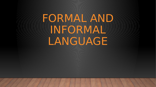 Formal and informal with missing comma exercise (Starter for class)
