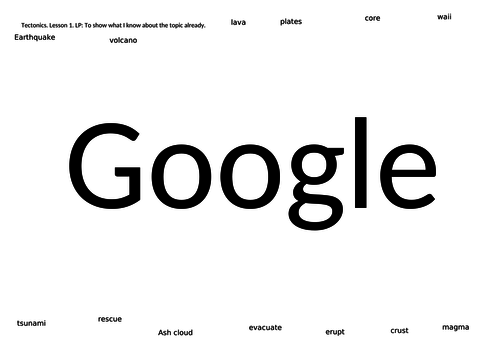 tectonics lesson 1 fun creative starter topic outline