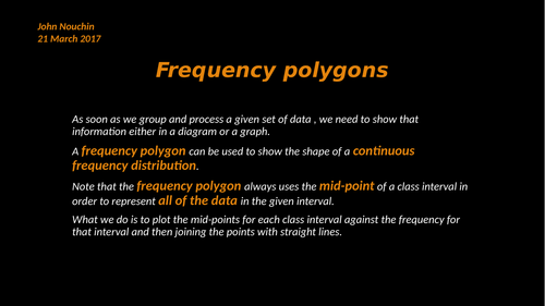 Frequency polygon