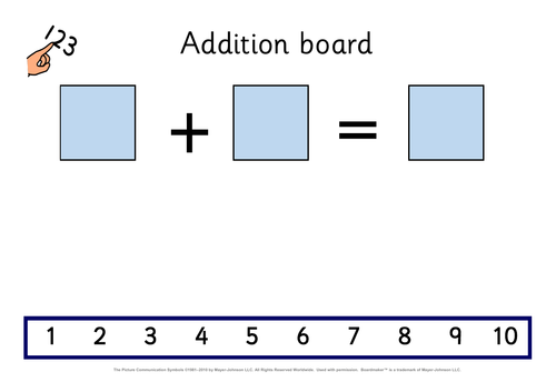 Visual addition board