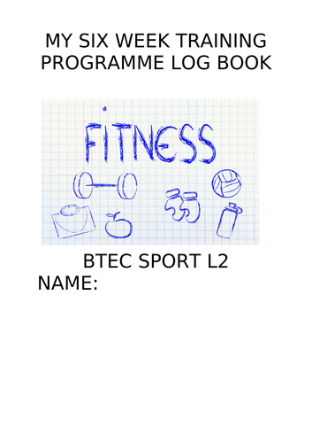 6 week training plan log book - unit 5