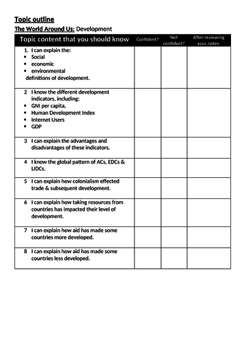 ocr a gcse development start of unit 1-9 content outline unit